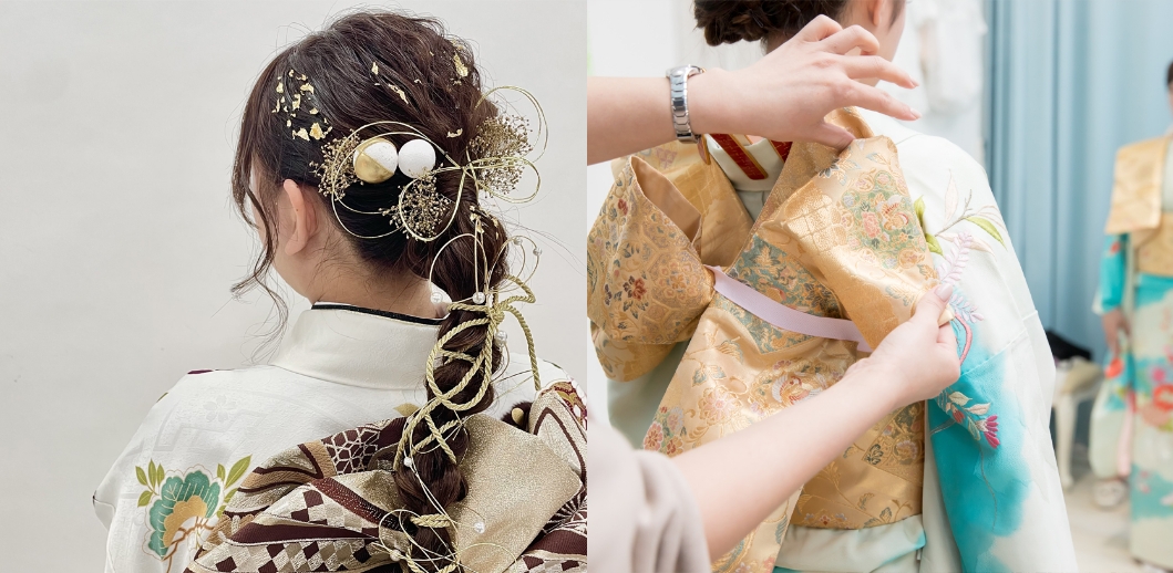 二十歳の集い当日着付け無料&ヘアセットメイク代最大12000円までキャッシュバック